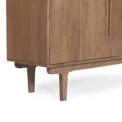New Drawer BOGOR Buffet 4 portes en bois massif L150cm