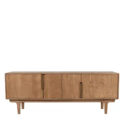 Clearance Drawer BOGOR Meuble tv 4 portes en bois massif L150cm