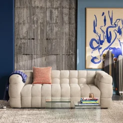 Best Drawer BOLLY Canapé droit 3 places en tissu