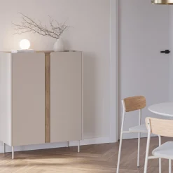 Outlet Drawer BOXY Buffet 2 portes en bois et métal H120cm
