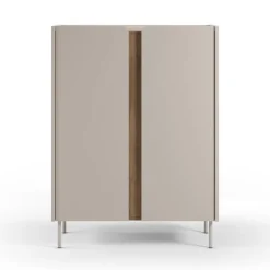 Outlet Drawer BOXY Buffet 2 portes en bois et métal H120cm