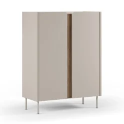 Outlet Drawer BOXY Buffet 2 portes en bois et métal H120cm
