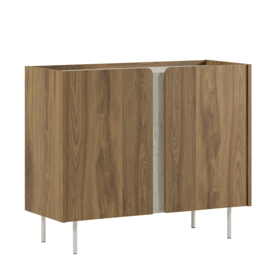 Online Drawer BOXY Buffet 2 portes en bois et métal L100cm