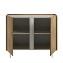 Online Drawer BOXY Buffet 2 portes en bois et métal L100cm
