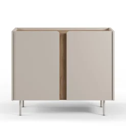 Discount Drawer BOXY Buffet 2 portes en bois et métal L100cm