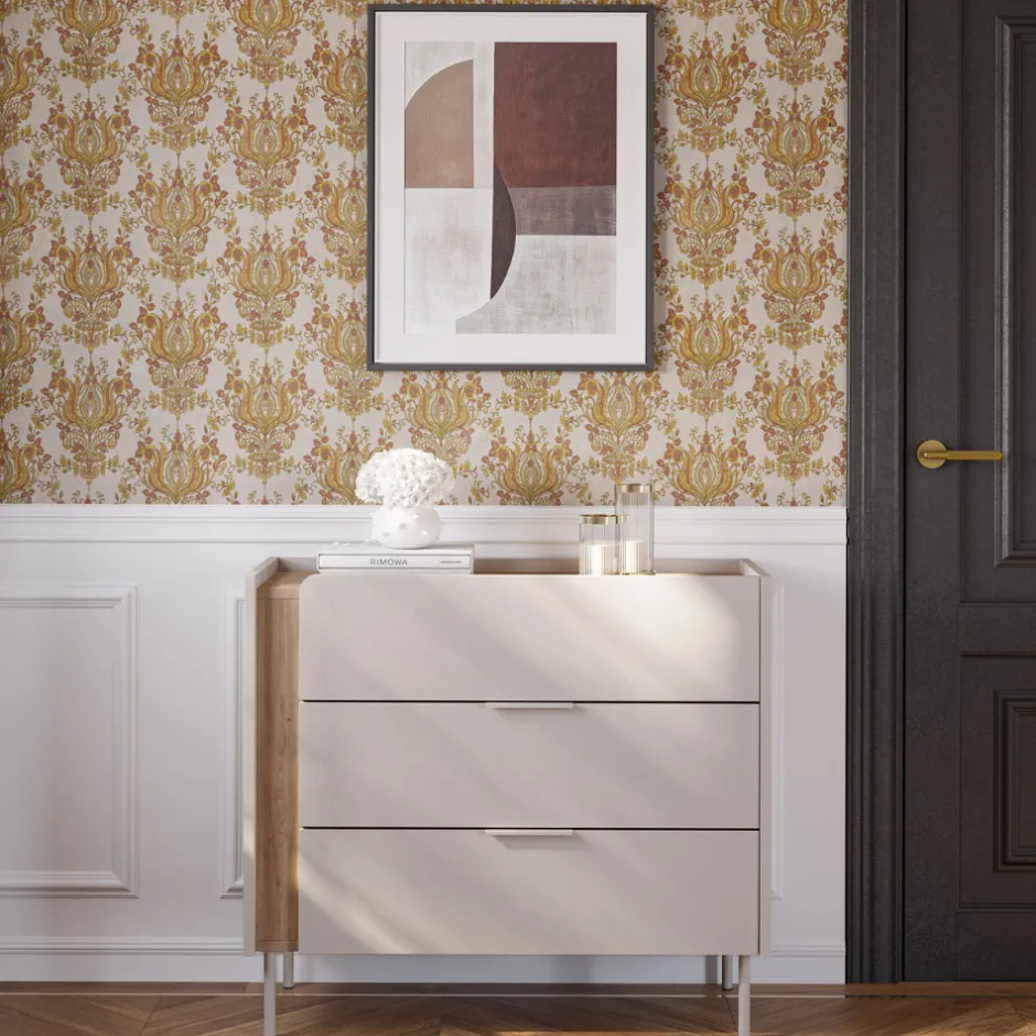 Discount Drawer BOXY Commode 3 tiroirs en bois et métal