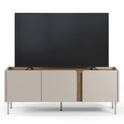 Online Drawer BOXY Meuble TV 3 portes en bois et métal L140cm