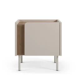 Drawer BOXY Table de chevet 1 porte en bois et métal