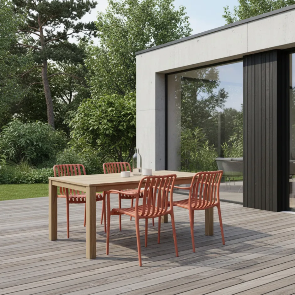 New Drawer BRANO Lot de 2 fauteuils de jardin en résine