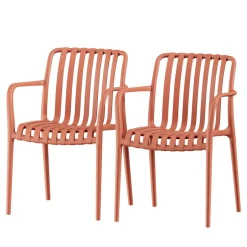 New Drawer BRANO Lot de 2 fauteuils de jardin en résine