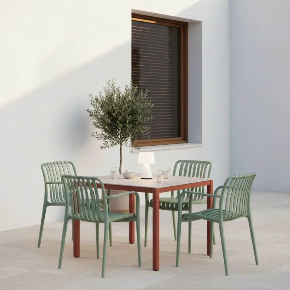 New Drawer BRANO Lot de 2 fauteuils de jardin en résine