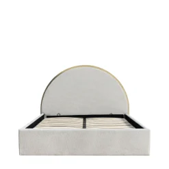 Hot Drawer BRIE Lit coffre en tissu avec rangements intégrés 140x190cm