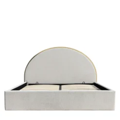 Discount Drawer BRIE Lit coffre en tissu avec rangements intégrés 160x200cm