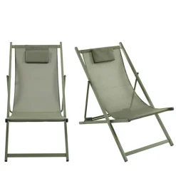 Discount Drawer BRISA Lot de 2 chiliennes en aluminium