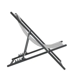 Drawer BRISA Lot de 2 chiliennes à rayures et aluminium
