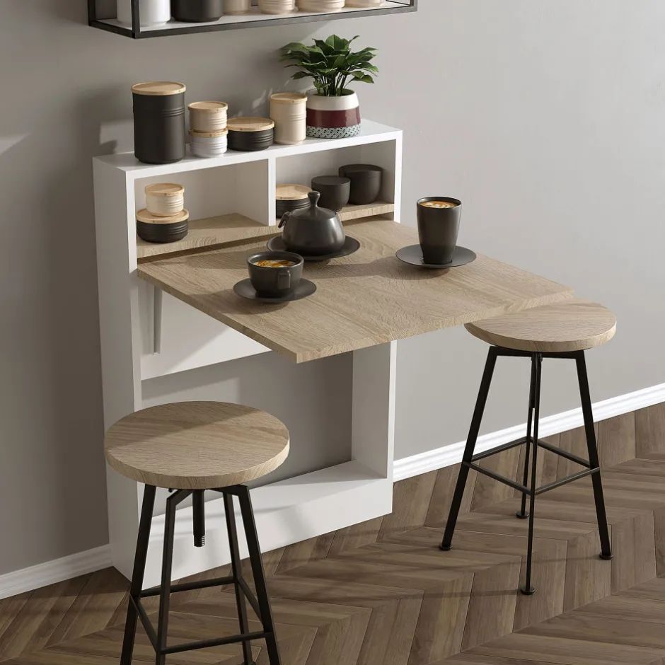 Sale Drawer BROCK Table à manger rétractable 2 personnes en bois