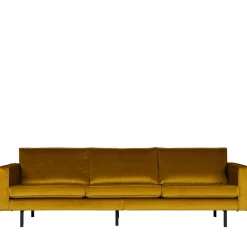 Discount Woood BRONCO Grand canapé 4 places vintage velours