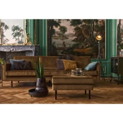 Discount Woood BRONCO Grand canapé 4 places vintage velours