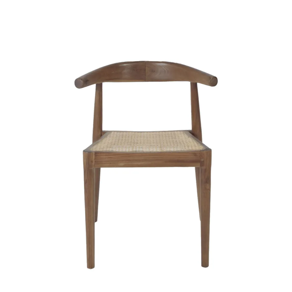 Online Drawer BUNGA Lot de 2 chaises en teck et cannage