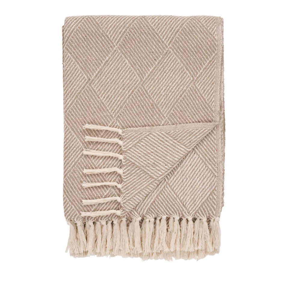 Best House Nordic BURSA Plaid en coton mélangé 130x180cm