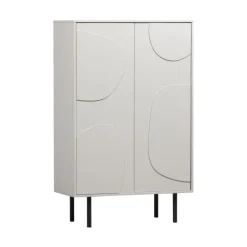 Sale Woood CADIZ Buffet haut 2 portes en bois H135cm