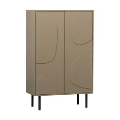 Sale Woood CADIZ Buffet haut 2 portes en bois H135cm