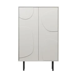 Sale Woood CADIZ Buffet haut 2 portes en bois H135cm