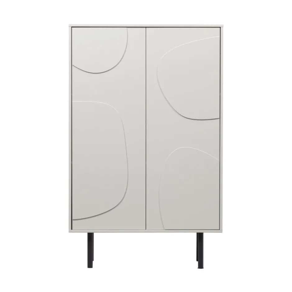Sale Woood CADIZ Buffet haut 2 portes en bois H135cm