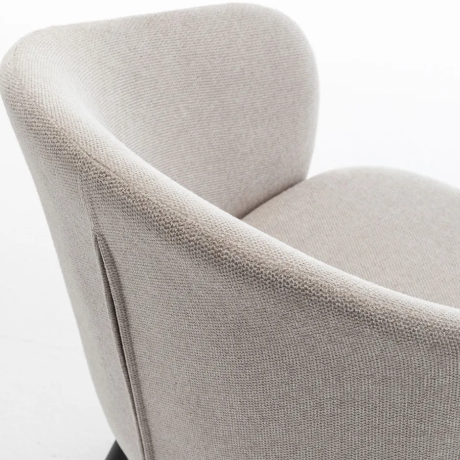 Clearance Drawer CALABRA Lot de 2 fauteuils de table en tissu et métal