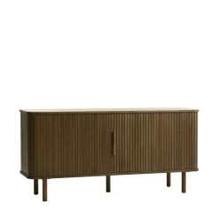 Discount No name CALLAN Buffet aux portes coulissantes en bois strié L160cm