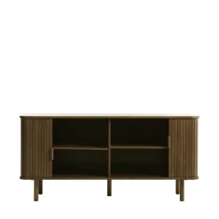 Discount No name CALLAN Buffet aux portes coulissantes en bois strié L160cm