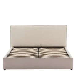 Best Drawer CAMA Lit coffre en velours côtelé 160x200cm