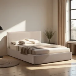 Best Drawer CAMA Lit coffre en velours côtelé 160x200cm
