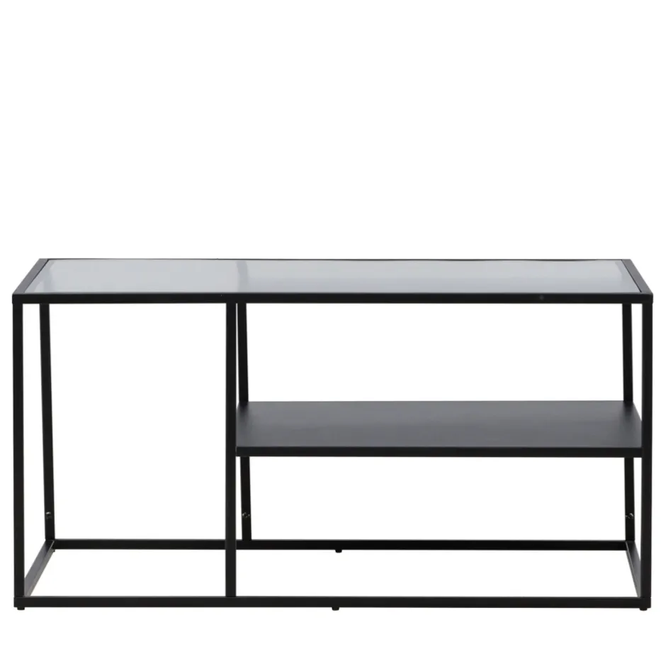 Clearance Venture Home CAMPINAS Table basse 2 plateaux en verre et métal