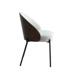 New House Nordic CANELAS Lot de 2 chaises en tissu et métal