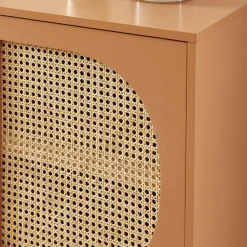 Online No name CANNO Buffet 2 portes en bois et cannage L90cm