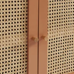 Online No name CANNO Buffet 2 portes en bois et cannage L90cm