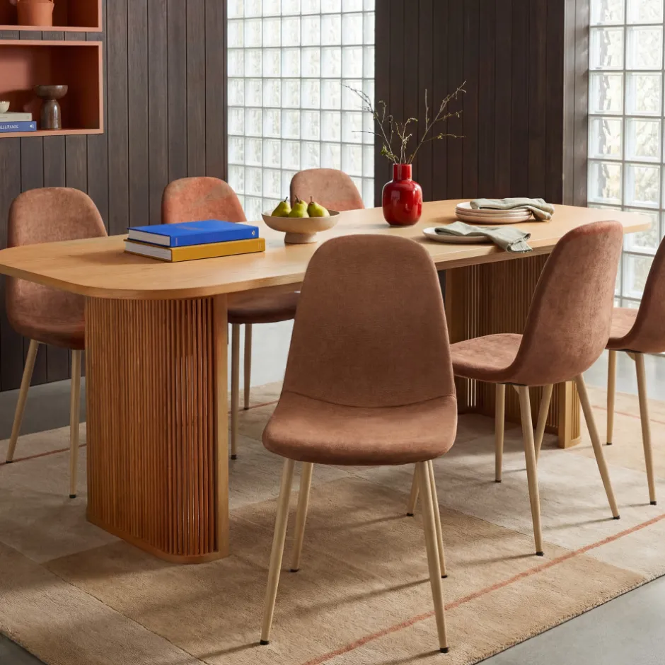 Discount Drawer CAPANATable à manger 8 personnes en bois