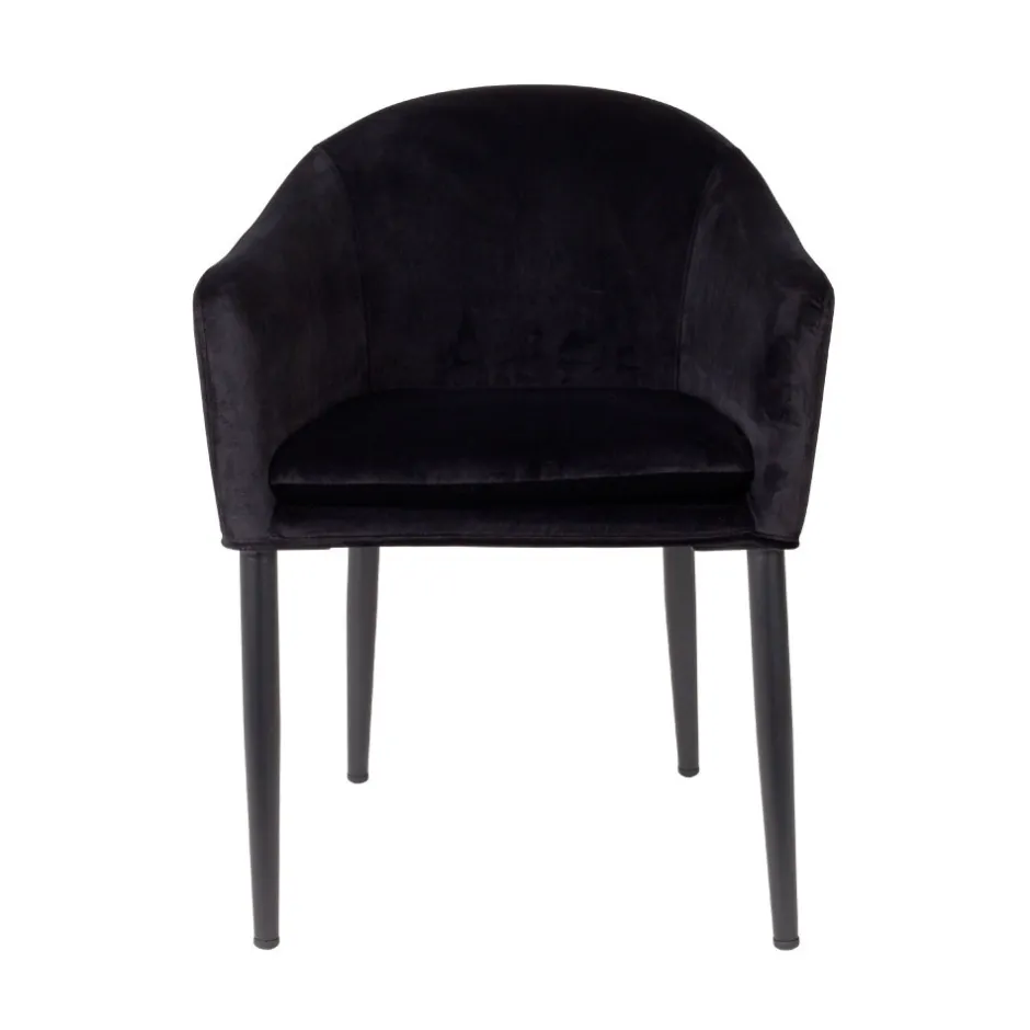 Discount No name CATELYN Fauteuil de table design en velours