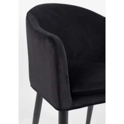 Discount No name CATELYN Fauteuil de table design en velours