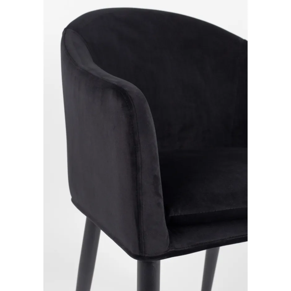 Discount No name CATELYN Fauteuil de table design en velours
