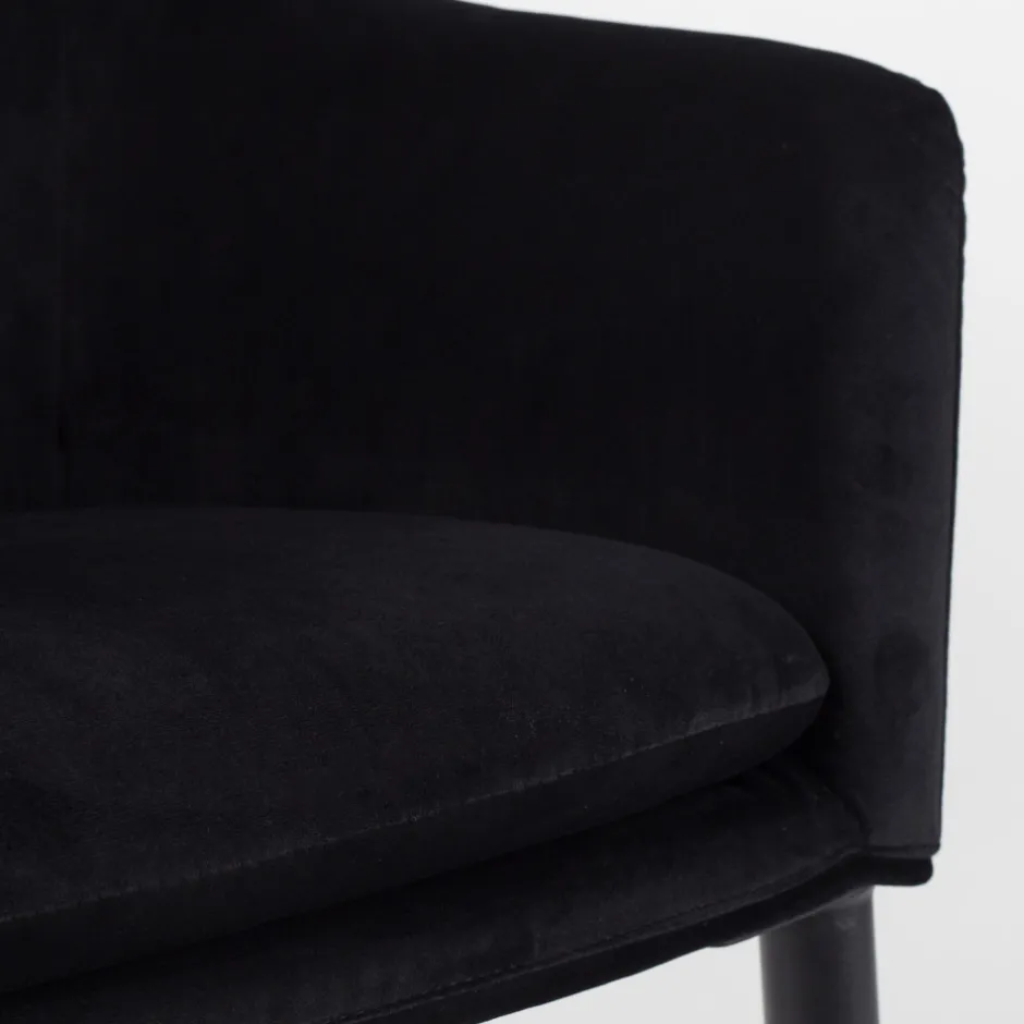 Discount No name CATELYN Fauteuil de table design en velours