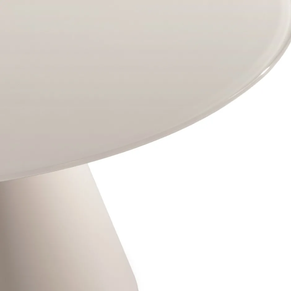 Hot Drawer CELESTE Table à manger 4 personnes ronde en verre trempé et métal ø120cm