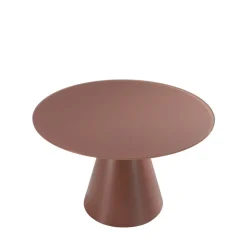 Hot Drawer CELESTE Table à manger 4 personnes ronde en verre trempé et métal ø120cm