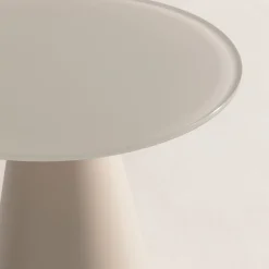 Online Drawer CELESTE Table d'appoint ronde en verre trempé et métal ø45cm