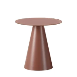 Online Drawer CELESTE Table d'appoint ronde en verre trempé et métal ø45cm