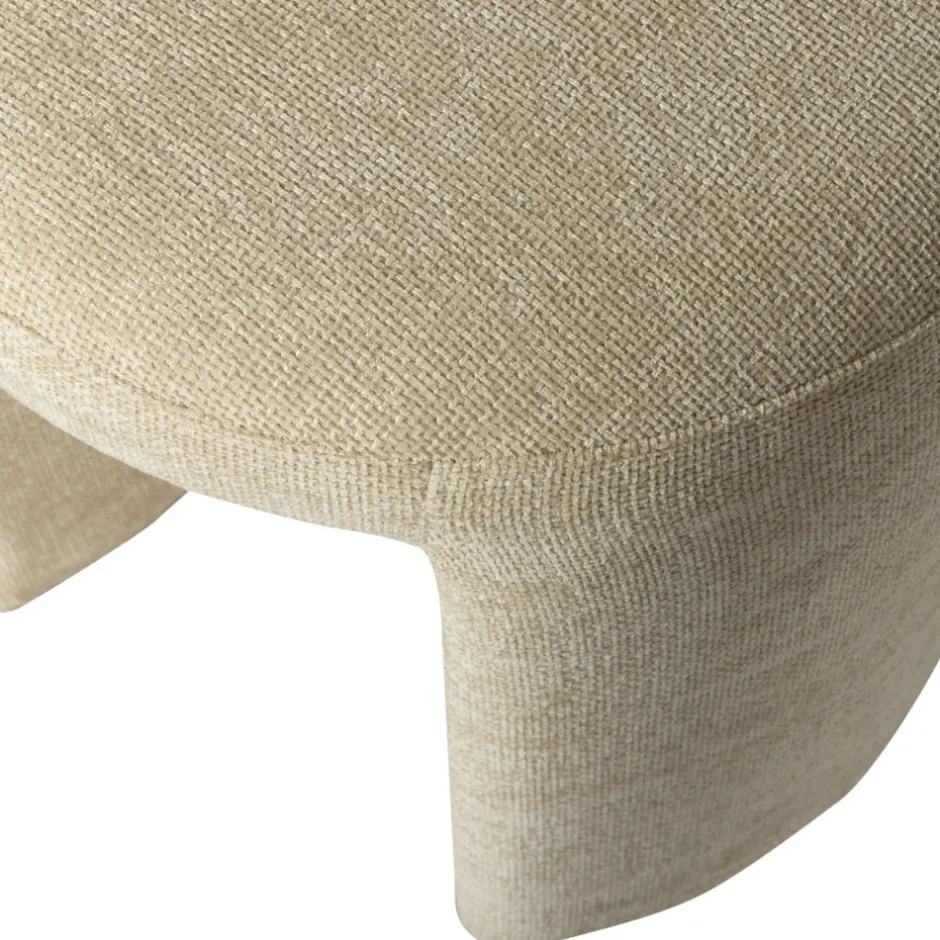 Hot Woood CHARLIE Pouf rond en tissu ø45cm