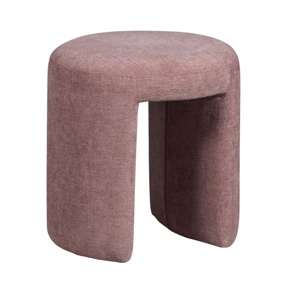 Hot Woood CHARLIE Pouf rond en tissu ø45cm