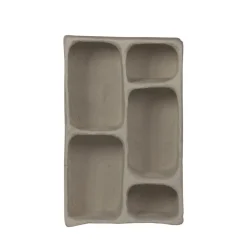 Woood CLAY Étagère murale en papier mâché 5 niches