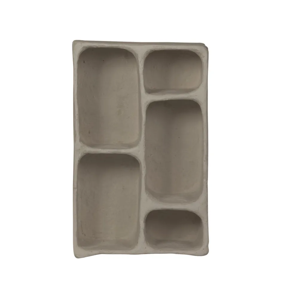 Woood CLAY Étagère murale en papier mâché 5 niches
